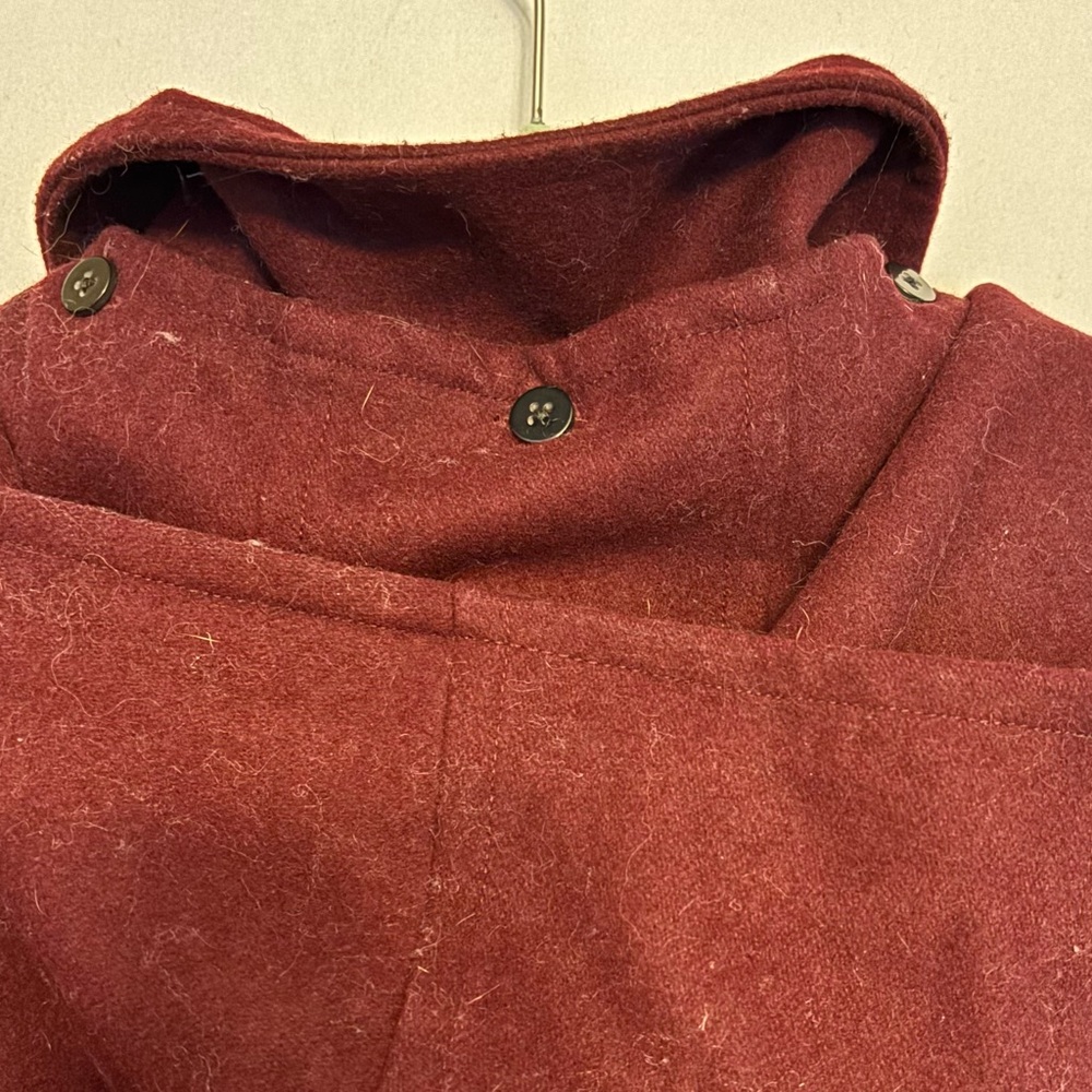St. John's Bay Burgundy Pea Coat - Picture 4 of 7
